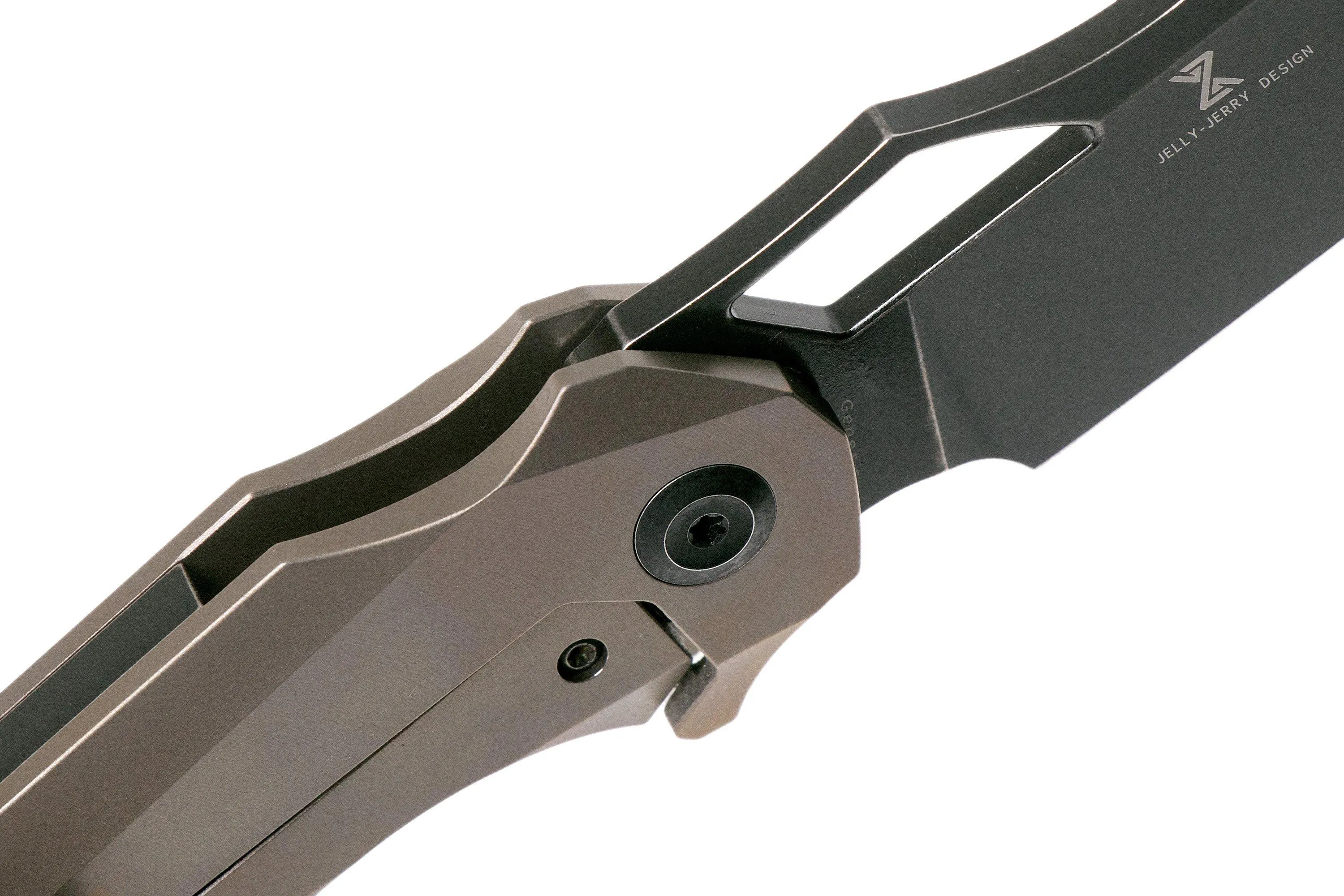 Kansept Genesis K1010A5 Bronze Titanium navaja, Jelly Jerry design