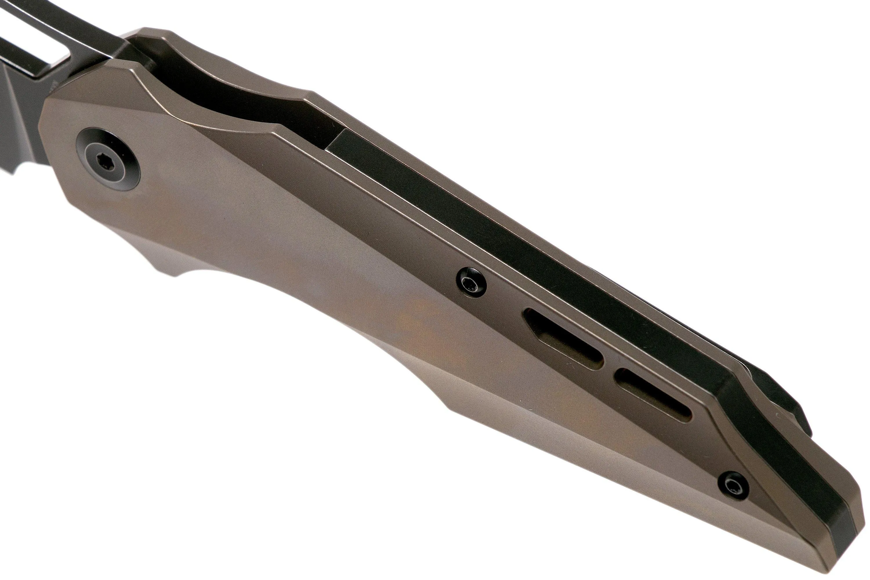 Kansept Genesis K1010A5 Bronze Titanium navaja, Jelly Jerry design