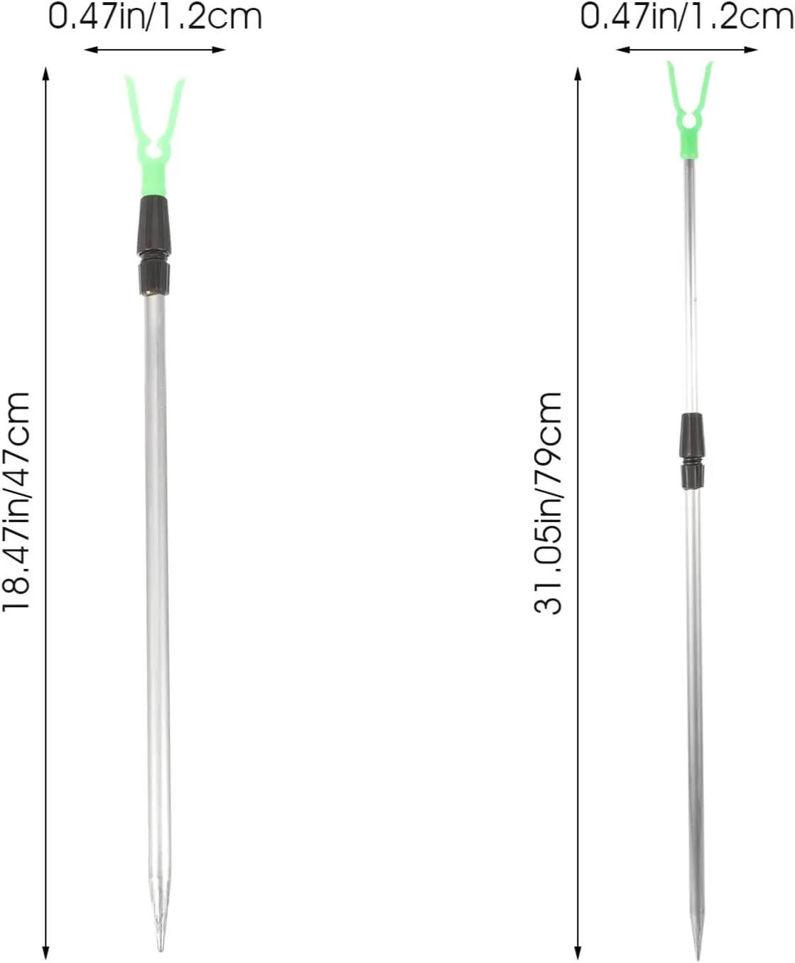 Kisangel Soporte de Aluminio Resistente para Caña de Pescar Soporte para Caña de Pescar en Tierra Soporte para Caña de Playa par