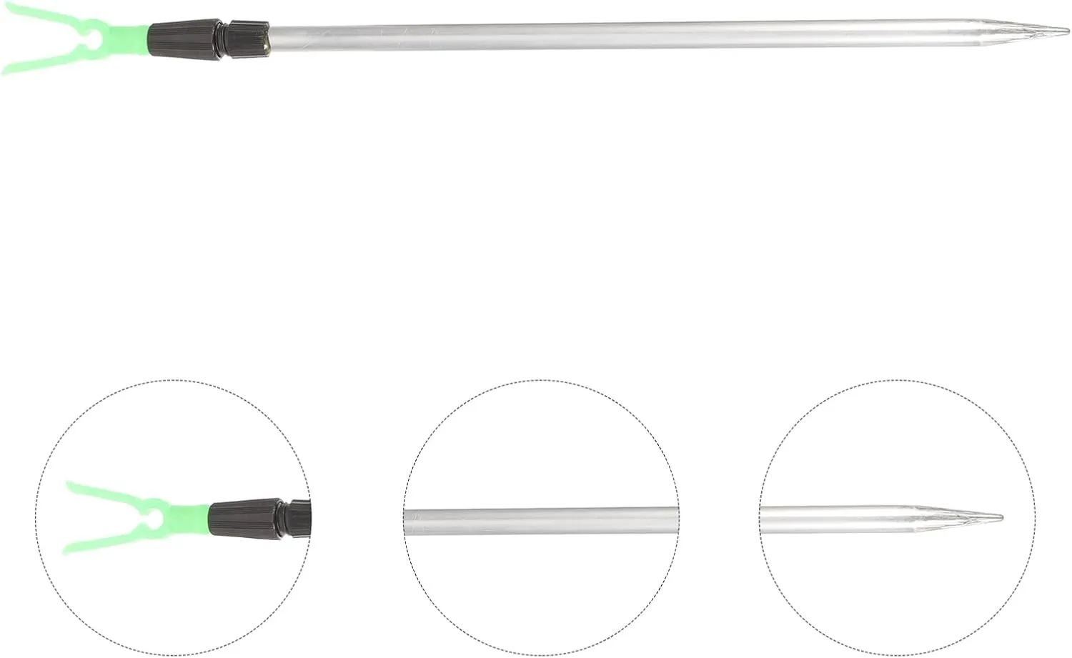 Kisangel Soporte de Aluminio Resistente para Caña de Pescar Soporte para Caña de Pescar en Tierra Soporte para Caña de Playa par