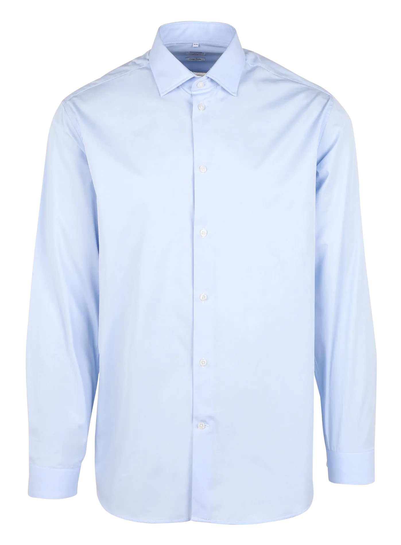 KRAVE  CAMISA RECTA DE ALGODóN CON CUELLO CLáSICO EN AZUL