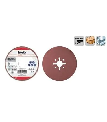KWB Pack de 5 discos de fibra corindon 115 GR24