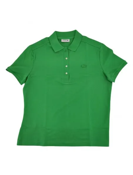 LACOSTE Polo Slim Fit Mujer Verde