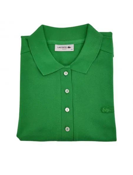 LACOSTE Polo Slim Fit Mujer Verde