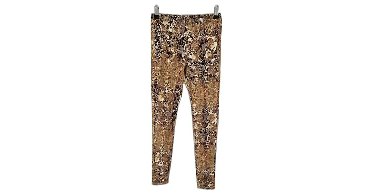 Leggings Just Cavalli Castaño 