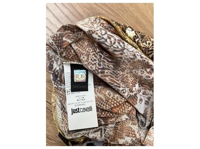 Leggings Just Cavalli Castaño 