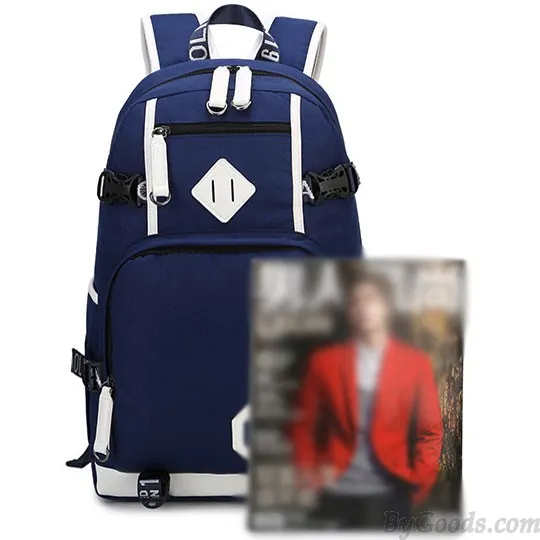 Leisure Oxford Belt College Bag Travel Waterproof Large Capacity Canvas School Backpack 