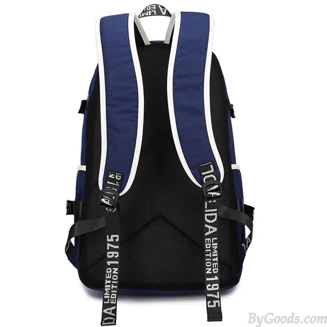 Leisure Oxford Belt College Bag Travel Waterproof Large Capacity Canvas School Backpack 