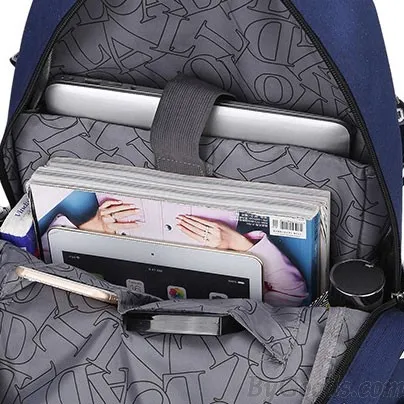 Leisure Oxford Belt College Bag Travel Waterproof Large Capacity Canvas School Backpack 