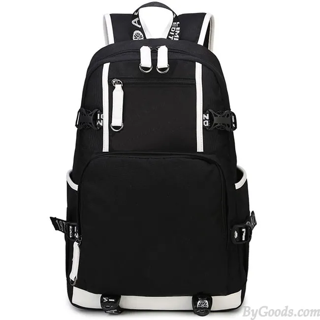 Leisure Oxford Belt College Bag Travel Waterproof Large Capacity Canvas School Backpack 