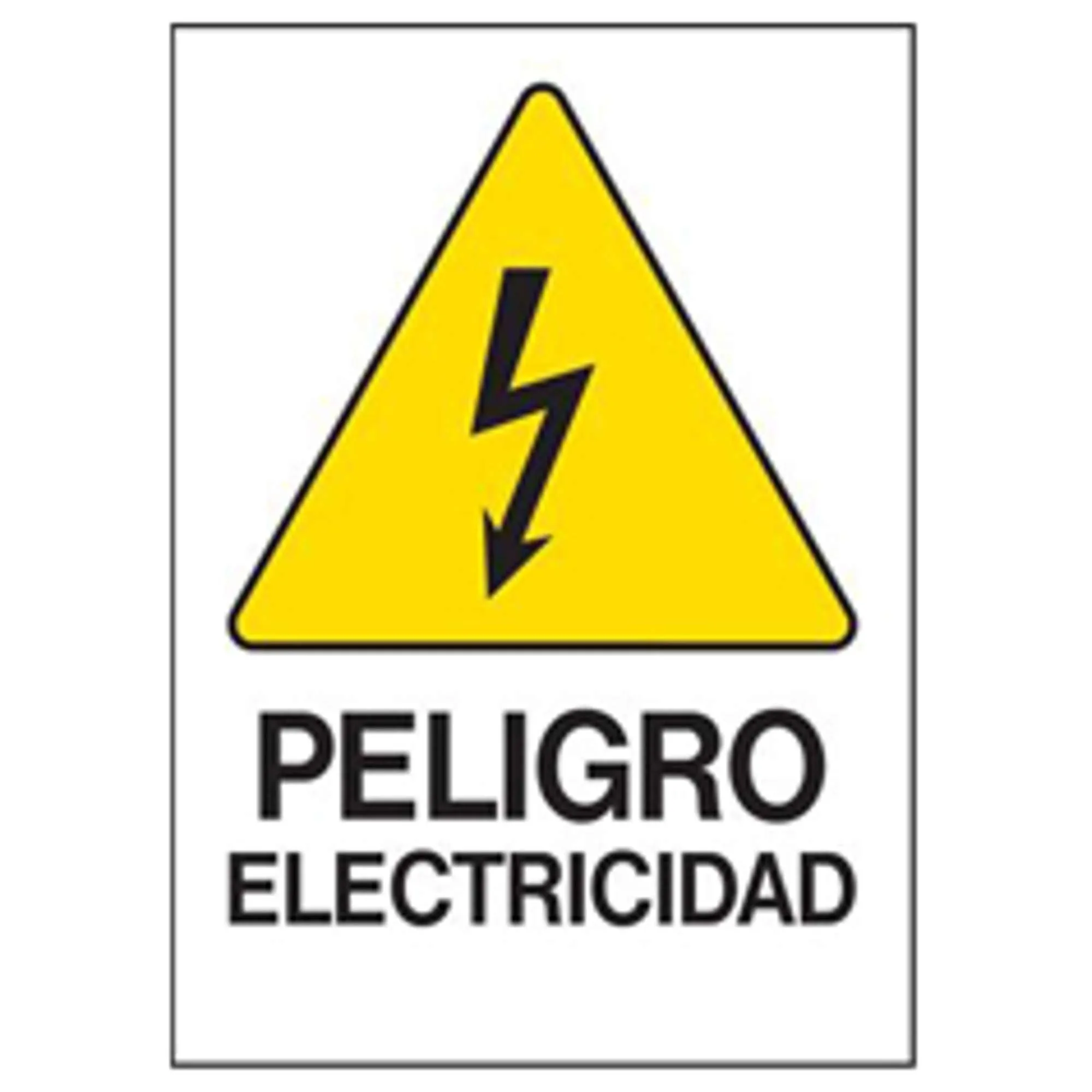 Letrero De Seguridad Peligro Electricidad
