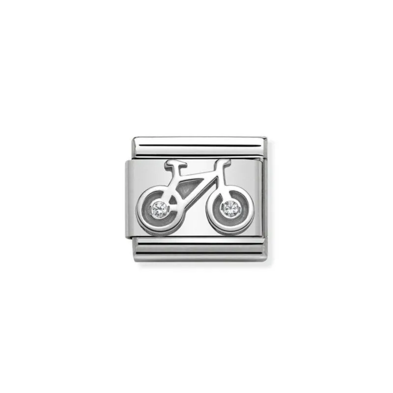 Link Nomination Acero y Plata "Bicicleta" 330311 04