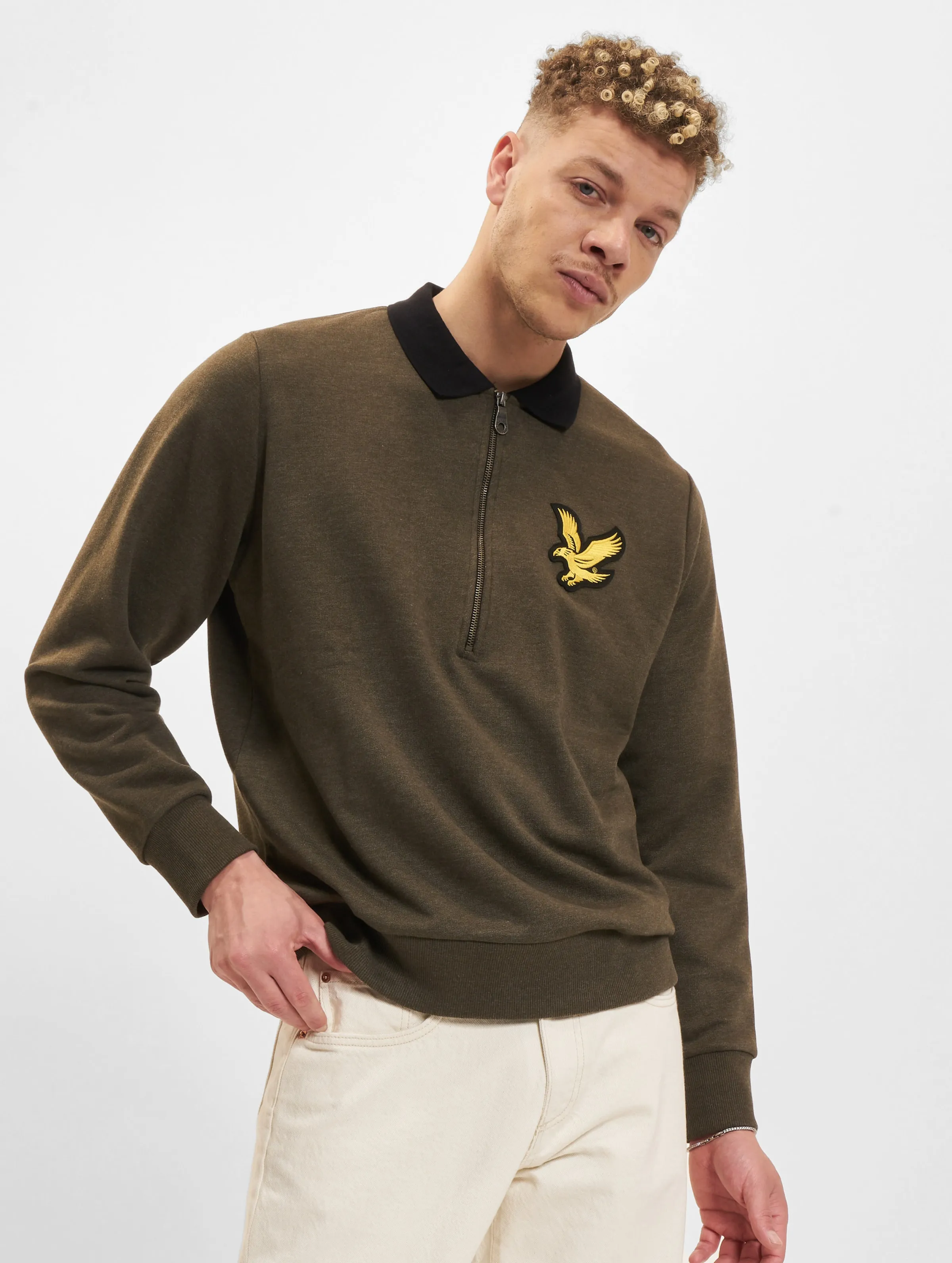 Lyle & Scott Block Marl 1/2 Zip