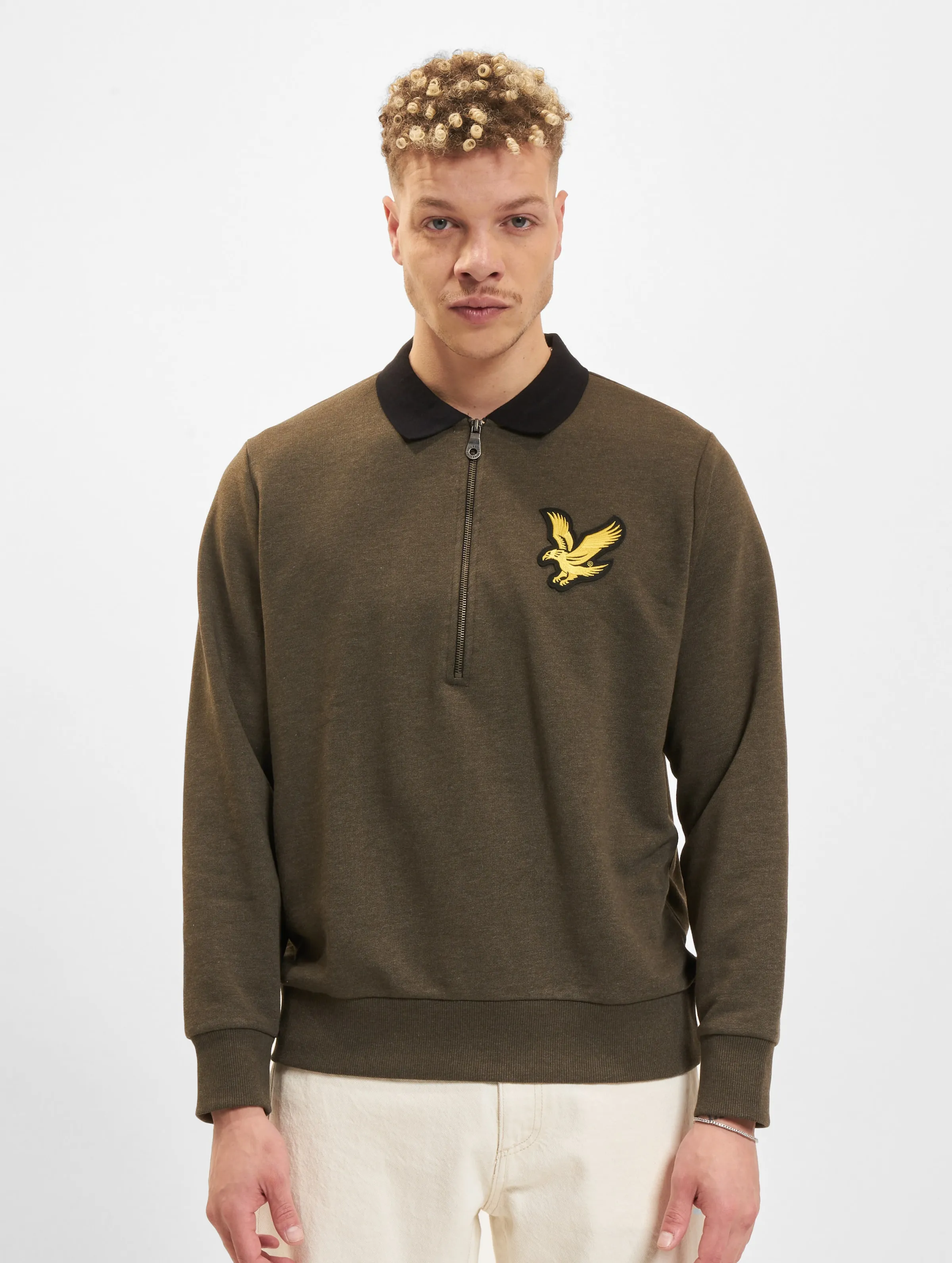 Lyle & Scott Block Marl 1/2 Zip