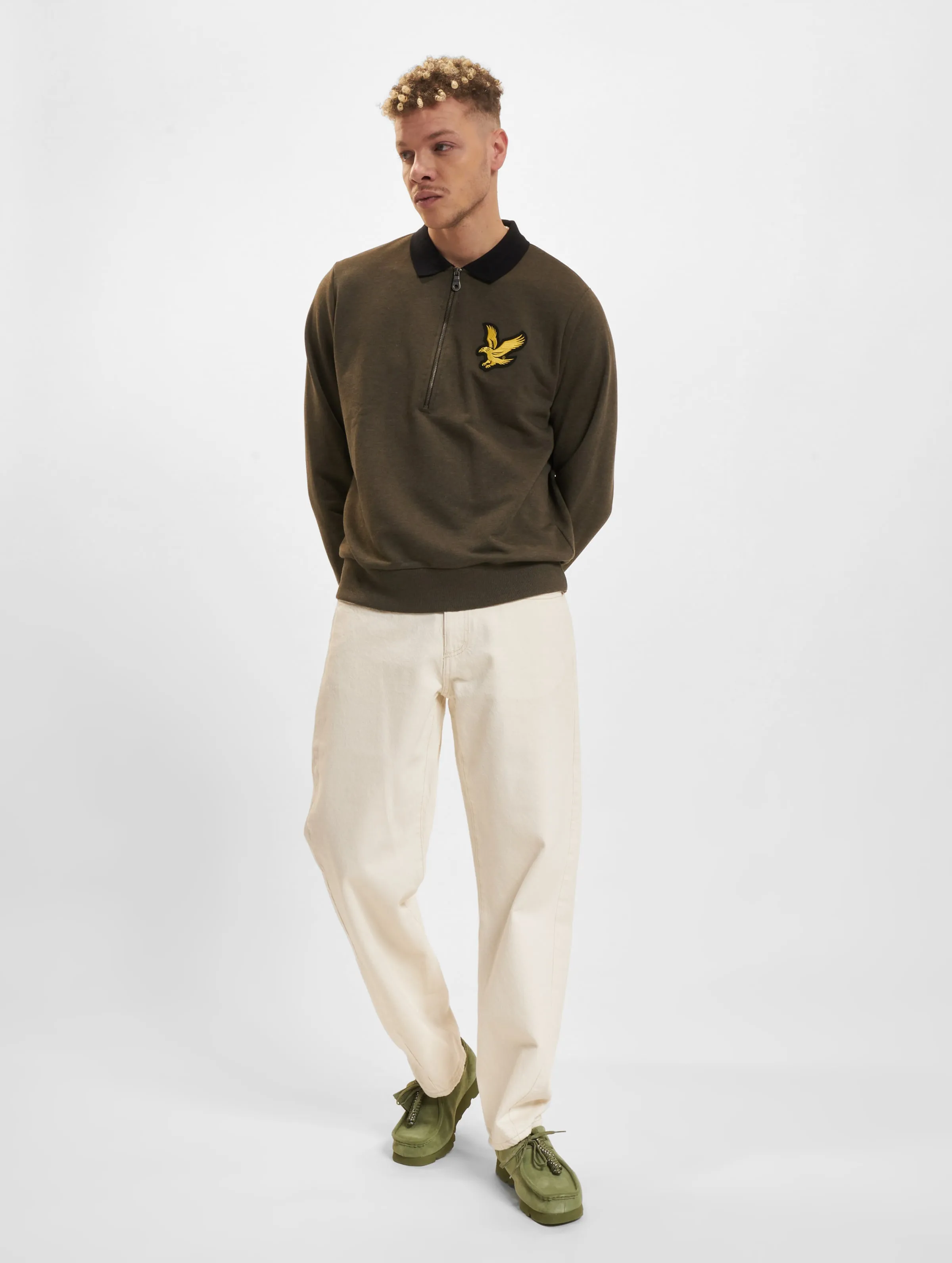 Lyle & Scott Block Marl 1/2 Zip