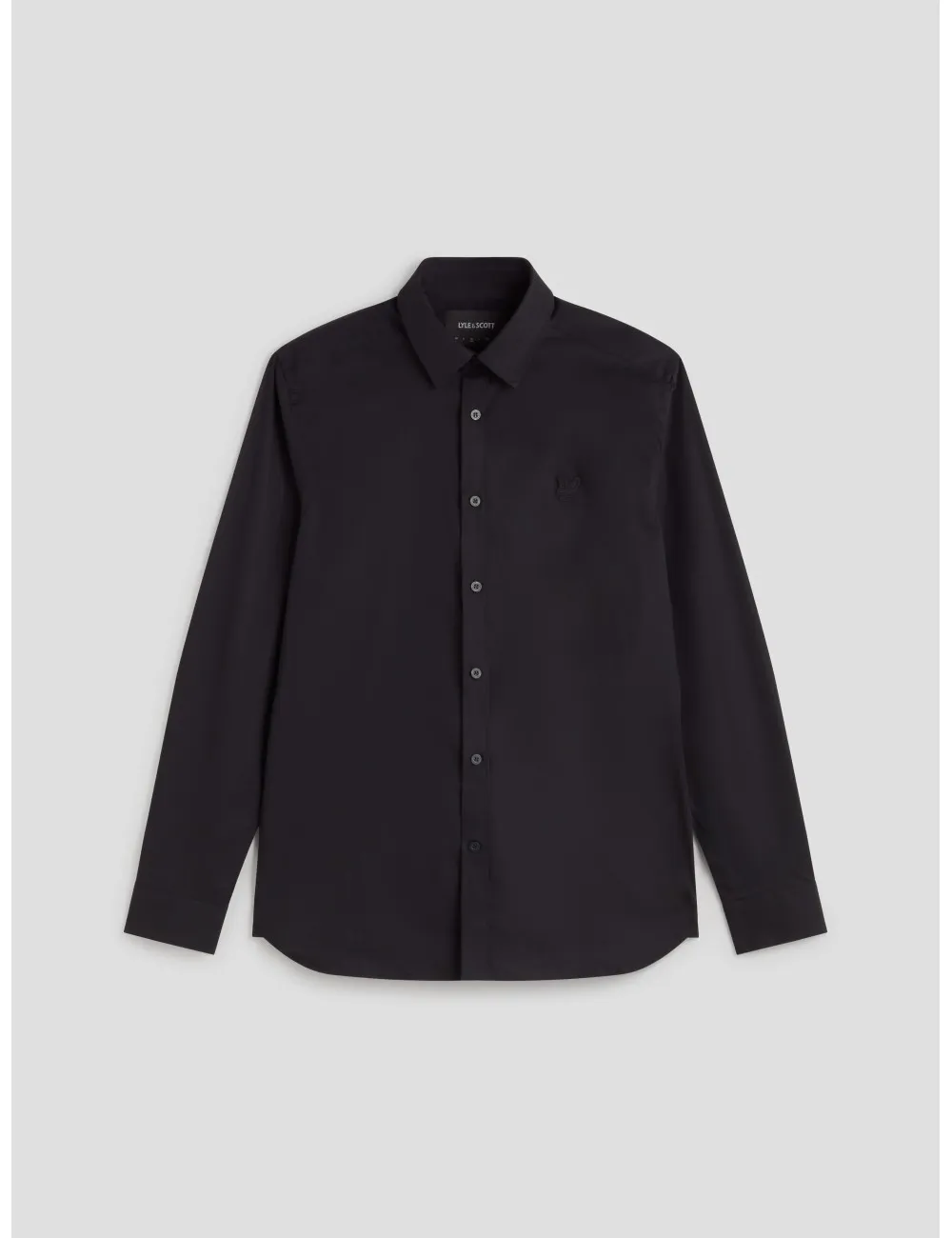 LYLE & SCOTT TONAL EAGLE EASY CARE POPLIN SHIRT