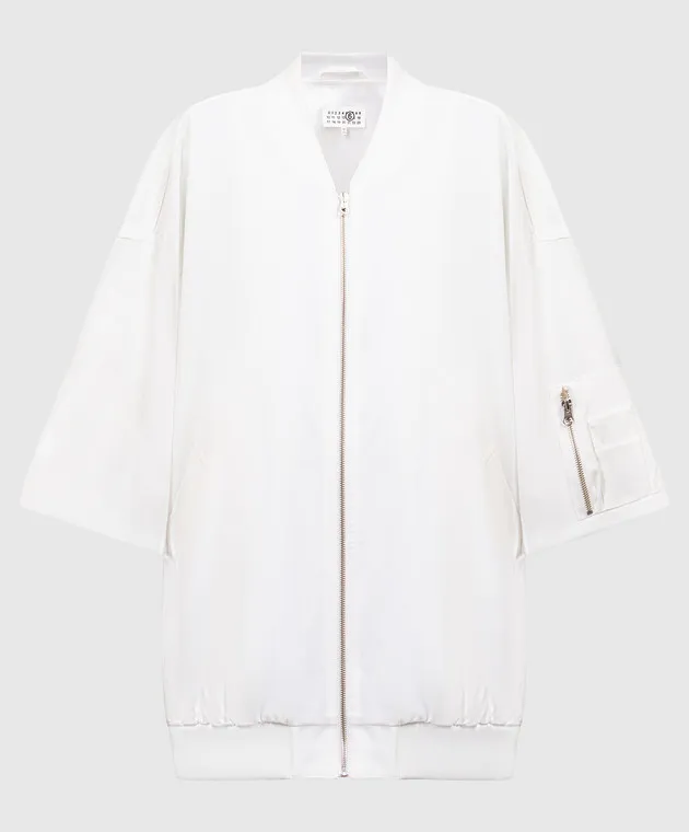 Maison Margiela MM6 White bomber jacket