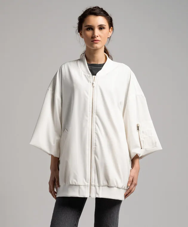 Maison Margiela MM6 White bomber jacket
