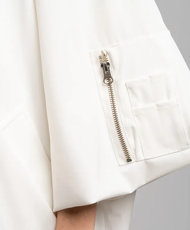 Maison Margiela MM6 White bomber jacket