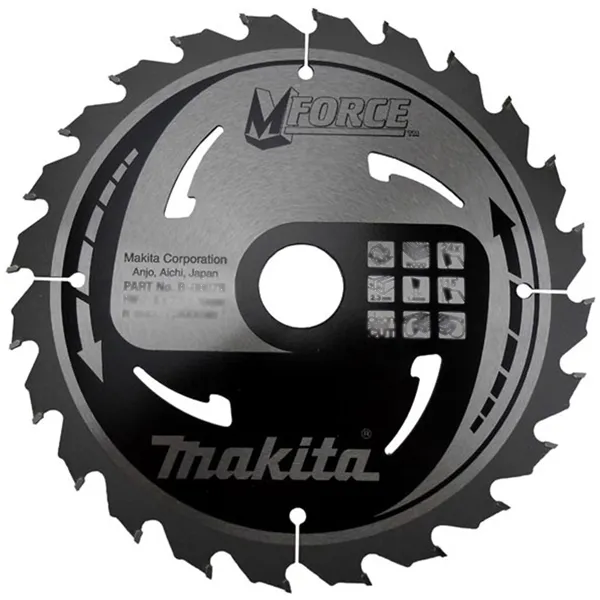 MAKITA  MFORCE  HOJA DE SIERRA CIRCULAR,MADERA, 235X30X2.3MM, 24 DIENTES
