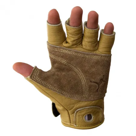 METOLIUS CLIMBING GLOVE  3/4 FINGER NATURAL/MARRóN