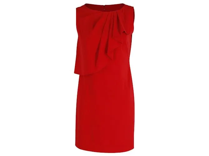 Moschino Cheap And Chic VESTIDO CON VOLANTES EN POLIETILENO ROJO Roja 