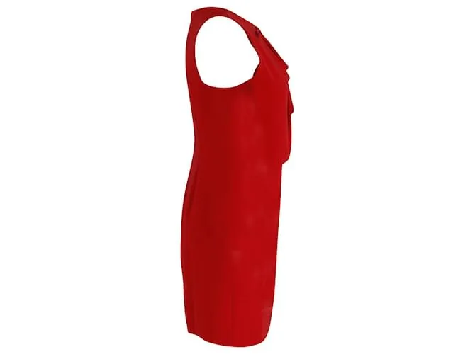 Moschino Cheap And Chic VESTIDO CON VOLANTES EN POLIETILENO ROJO Roja 