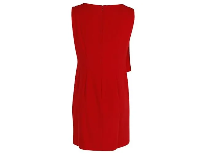 Moschino Cheap And Chic VESTIDO CON VOLANTES EN POLIETILENO ROJO Roja 