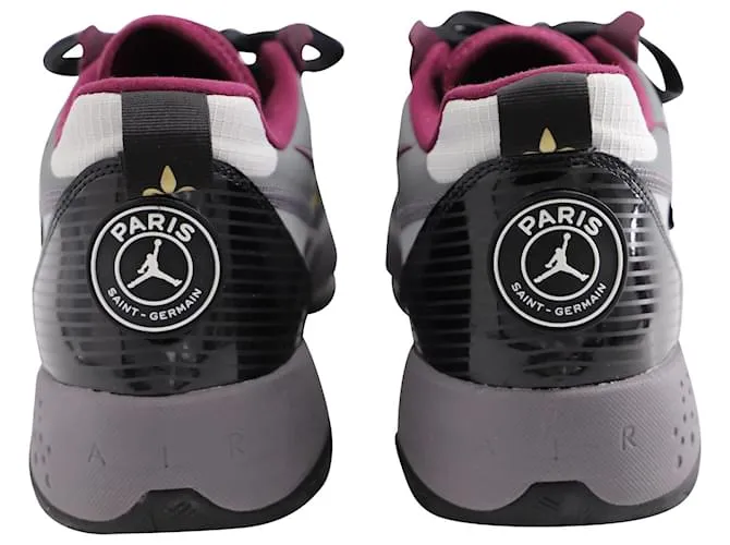 NIKE JORDAN X PARíS SAINTGERMAIN ZOOM '92 BURDEOS EN NEUTRO NEGRO Y GRIS SINTéTICO 