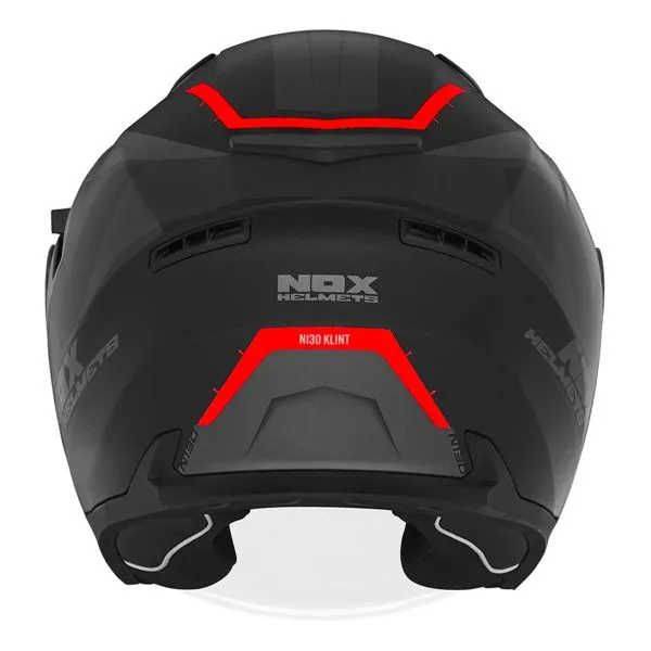 NOX N130 Klint Matt Black Red + Kit Bluetooth Lokui K10 