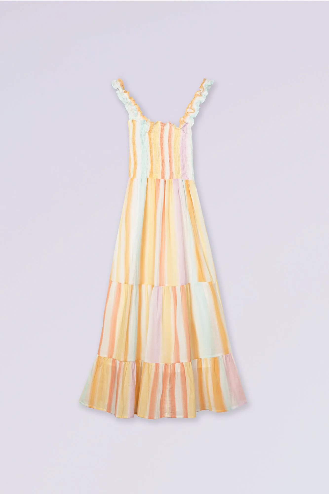 Ohma! Maxivestido de lactancia multicolor con frunces