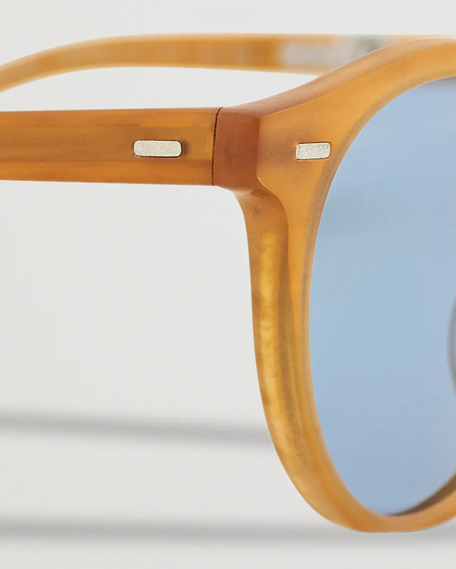 Oliver Peoples Gregory Peck 1962 Folding Sunglasses Matte Amber