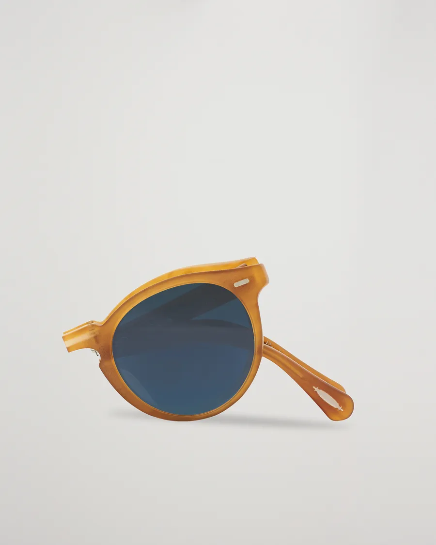 Oliver Peoples Gregory Peck 1962 Folding Sunglasses Matte Amber