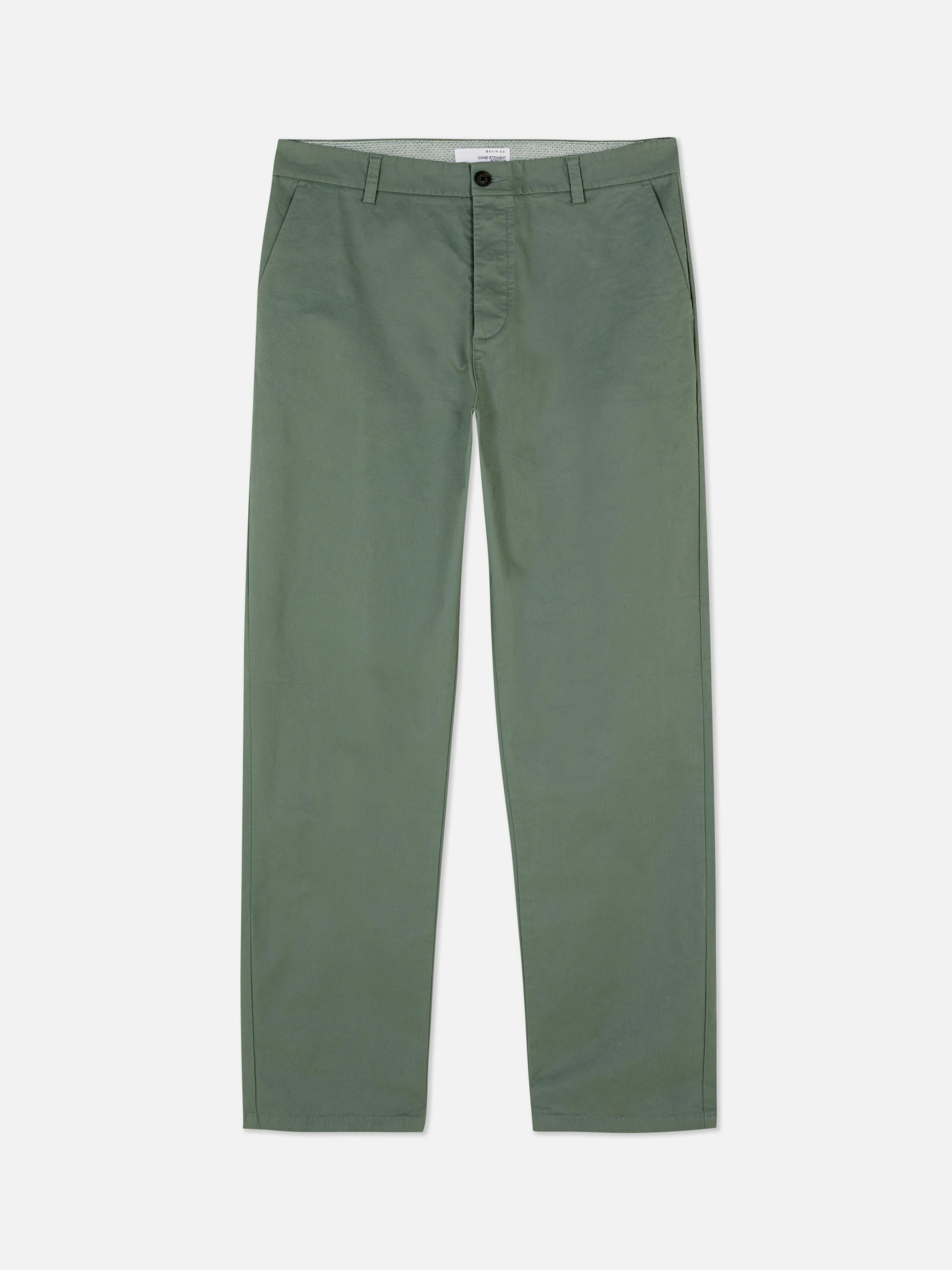 Pantalones chinos elásticos de pernera recta