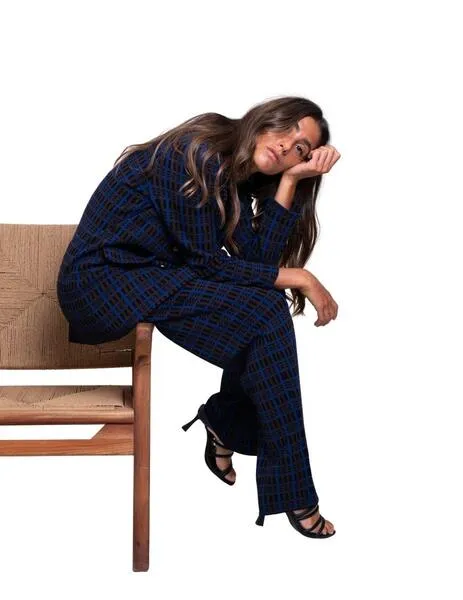 Pantalones y Vaqueros PISONERO azul Mujer.