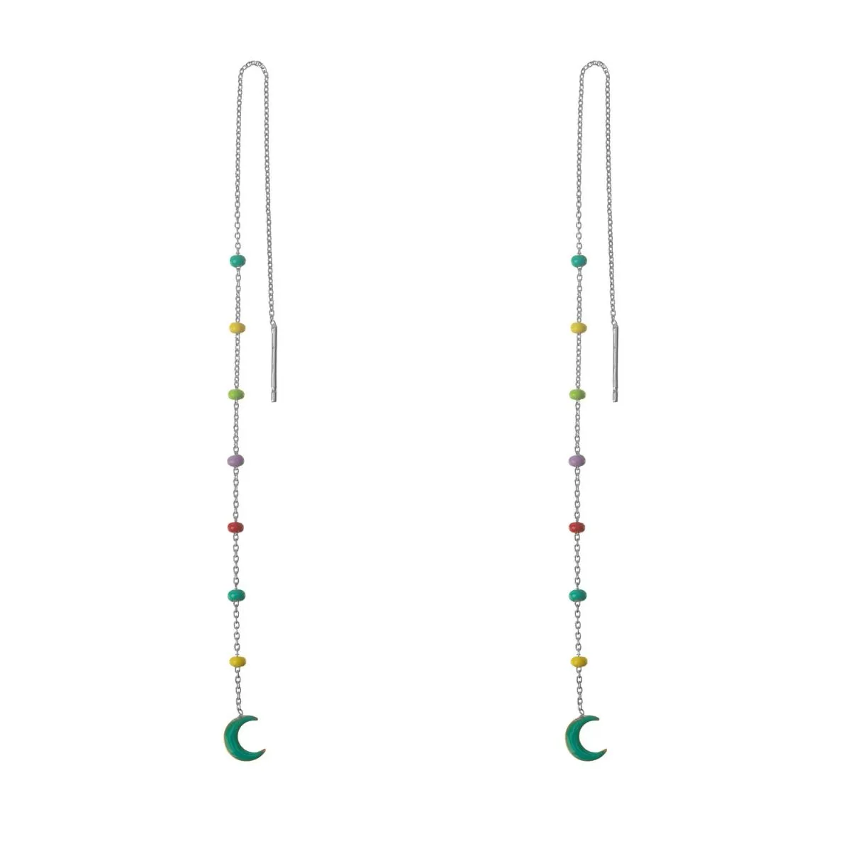 Pendientes en Plata de Ley Paradise Moon