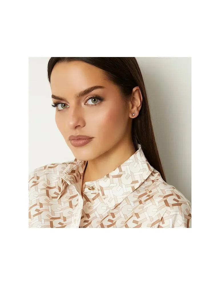 Pendientes Guess Mujer Perfect botón Acero