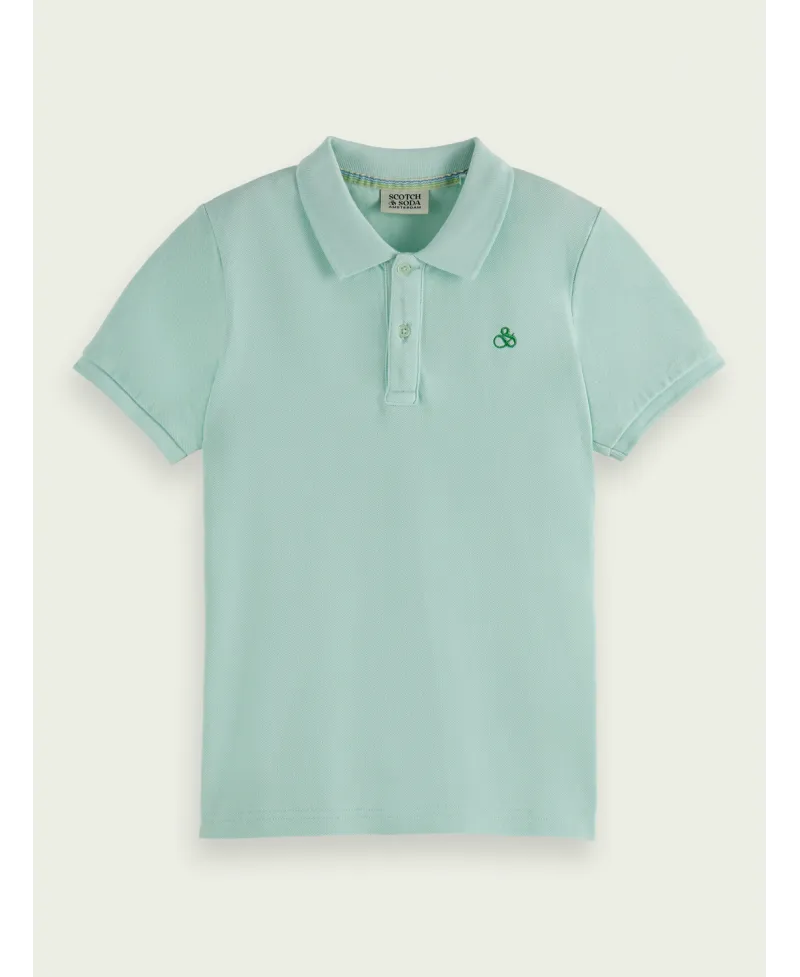 Polo Niño SCOTCH AND SODA Piqué Mint
