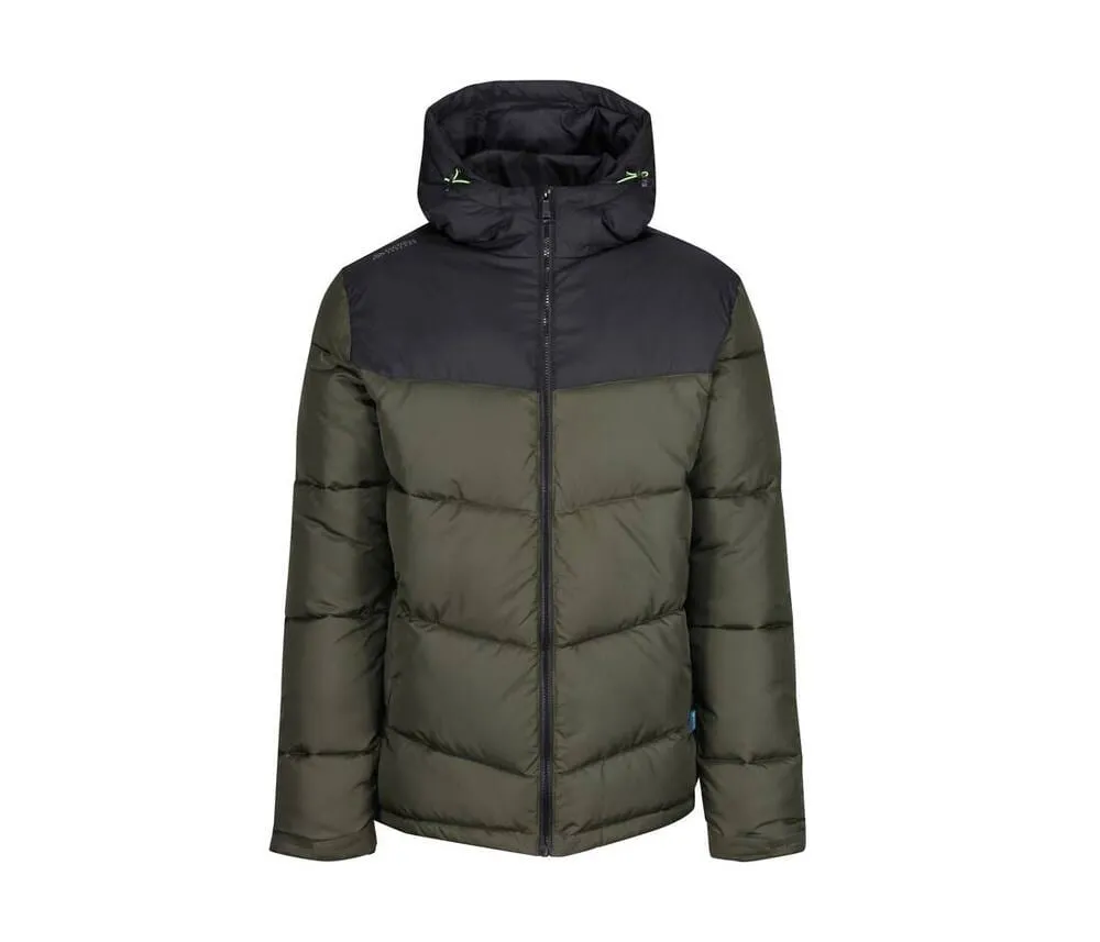 REGATTA RGA482  CHAQUETA CON CAPUCHA TáCTICA  DARK KHAKI/BLACK