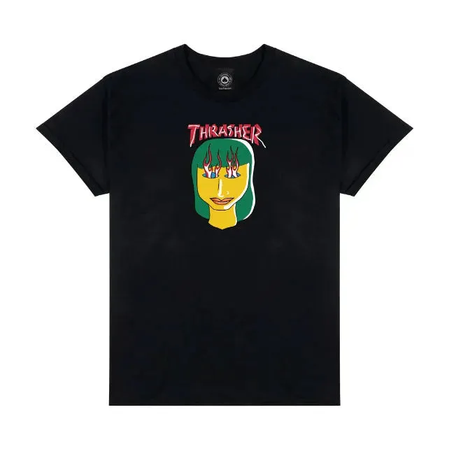 Remera Thrasher Talk Shit Negro