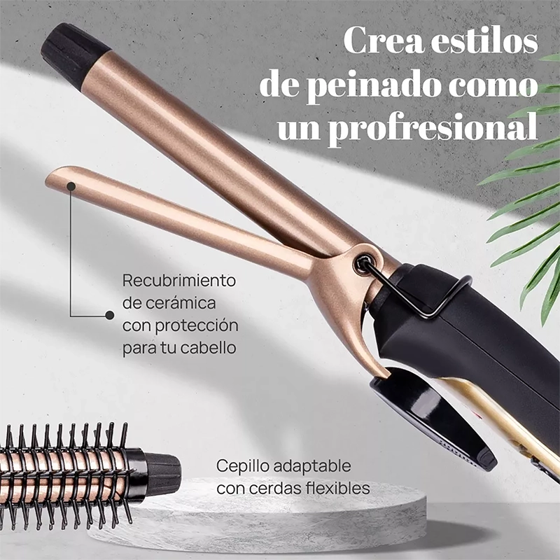 RIZADOR DE CABELLO DAEWOO CON CEPILLO DCR4020 110/240V