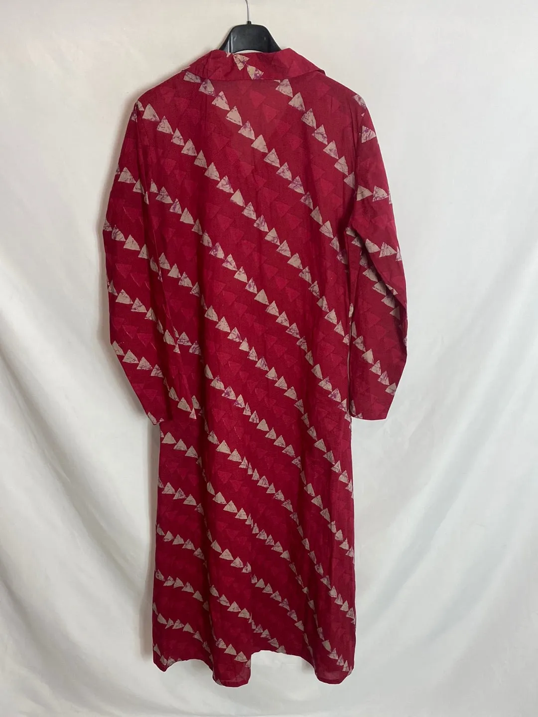 ROCK&GOLD. Vestido camisero midi rojo.T.M