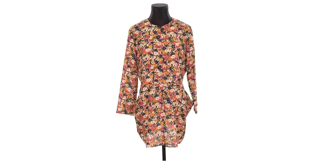 Roseanna Vestido de seda Multicolor 