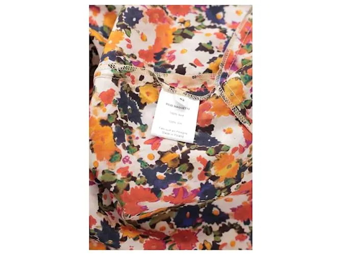 Roseanna Vestido de seda Multicolor 