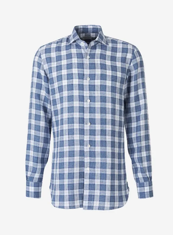 Santa Eulalia Camisa Cuadros Lino