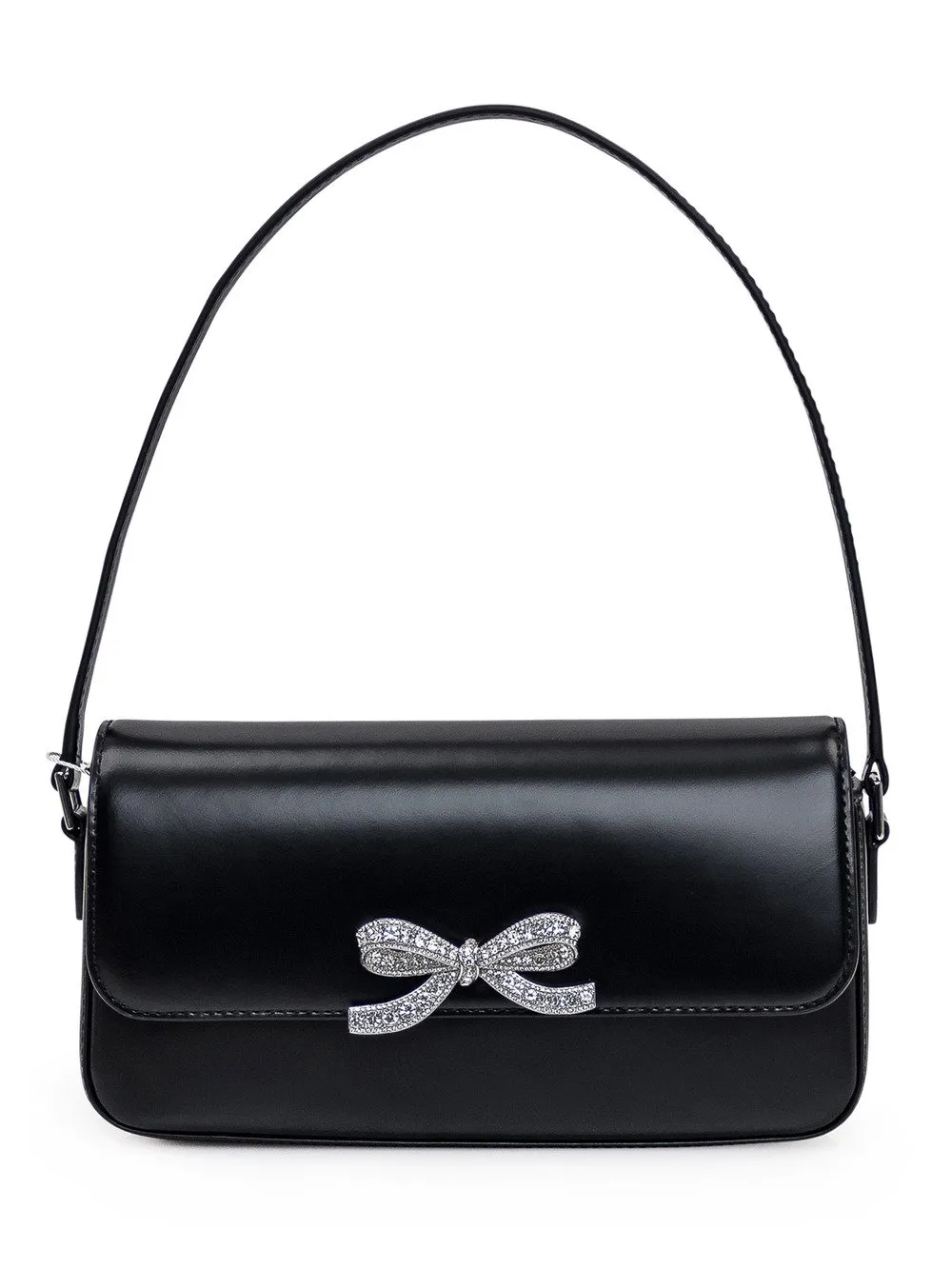 SELFPORTRAIT BLACK LEATHER BAGUETTE BAG