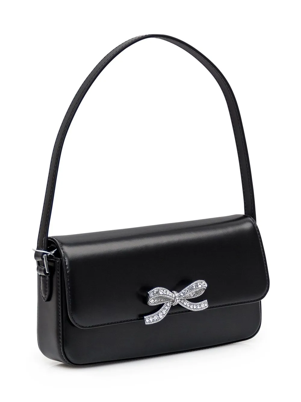 SELFPORTRAIT BLACK LEATHER BAGUETTE BAG