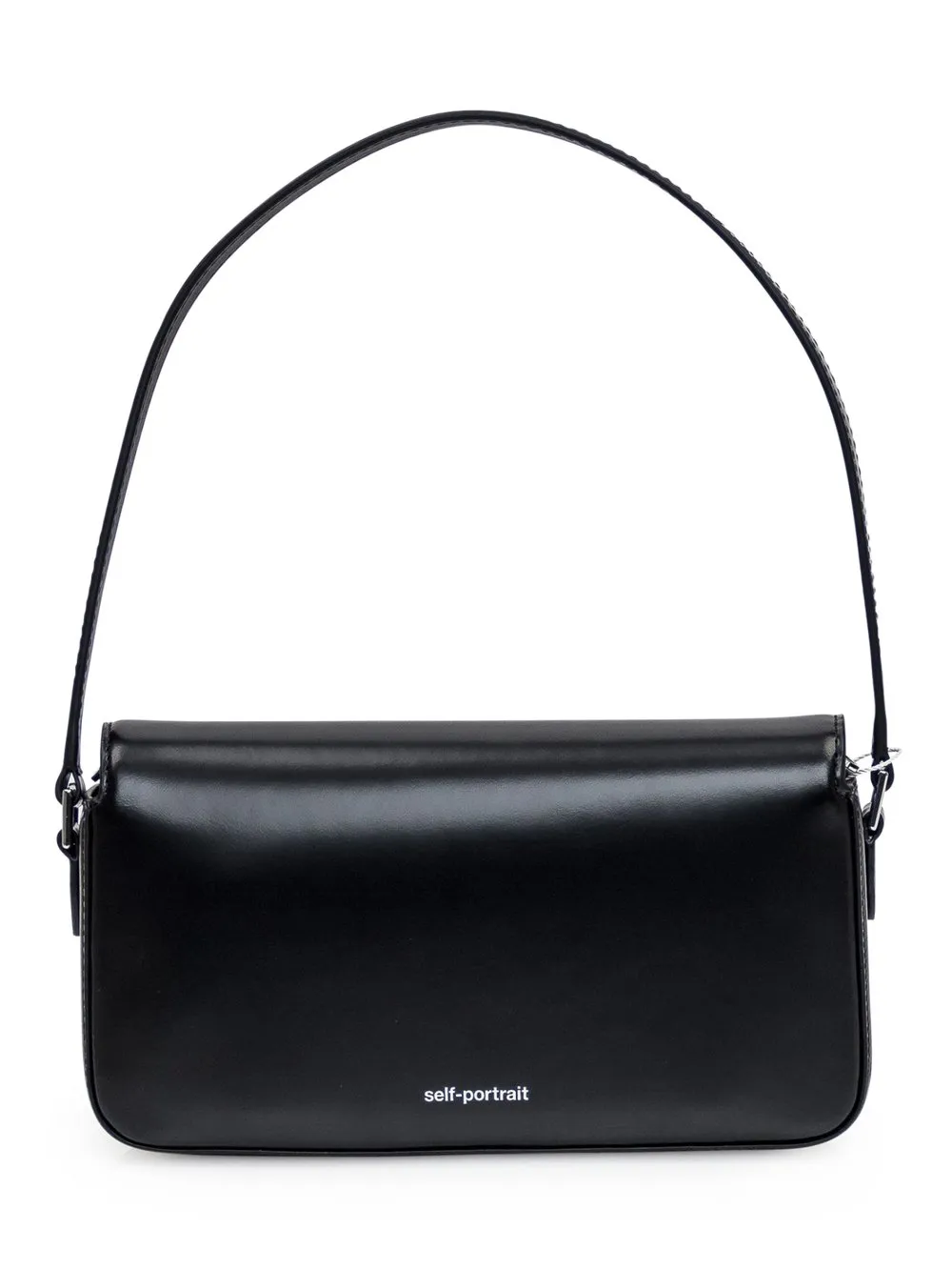 SELFPORTRAIT BLACK LEATHER BAGUETTE BAG