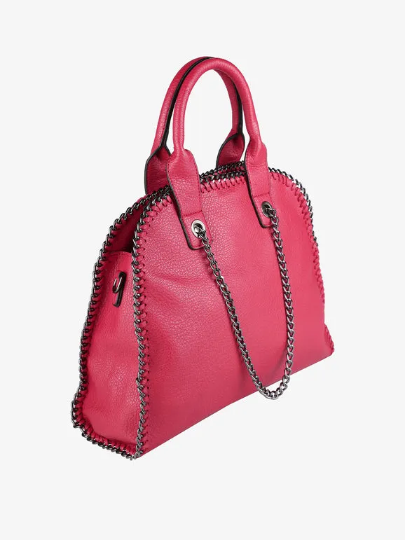 Solada Bolso de mujer con doble asa y cadena.