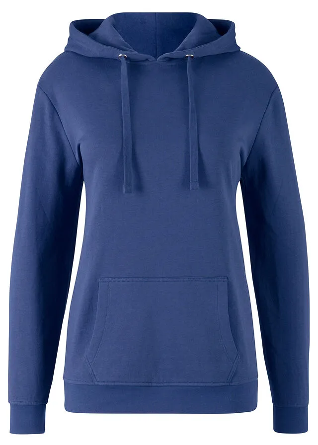 Sudadera básica con capucha Azul noche
